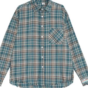 Teal Plaid Overshirt