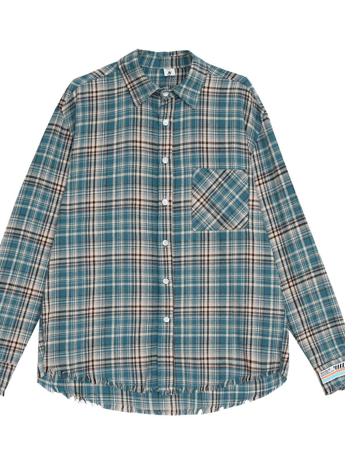 Teal Plaid Overshirt