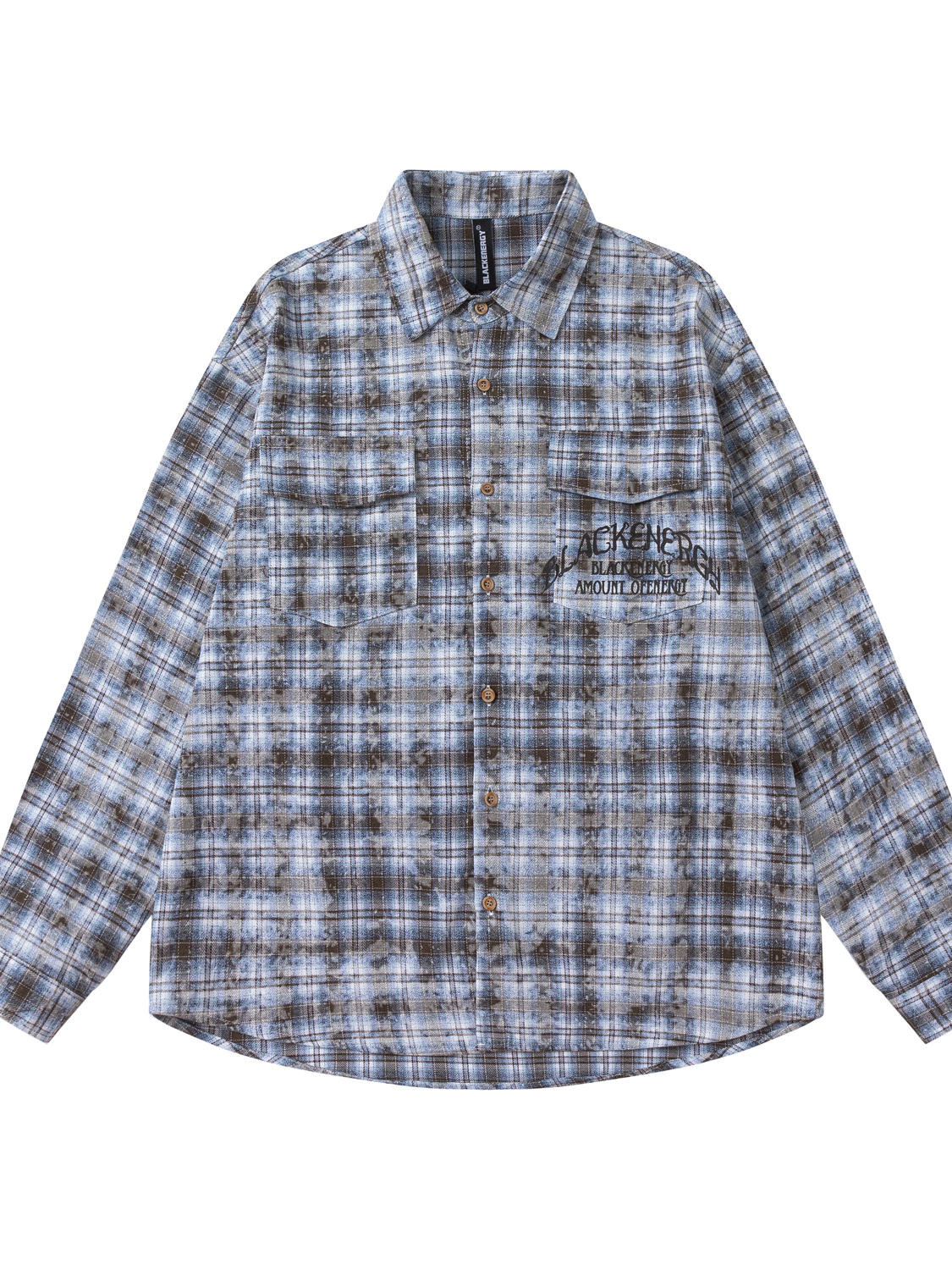 Washed Plaid Utility Shirt